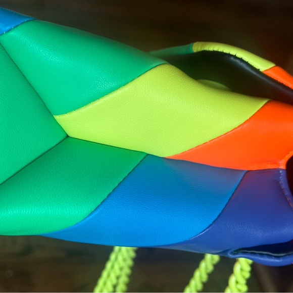 NWOT Kurt Geiger Brixton Colorful Striped Women's Bag - Picture 5 of 9